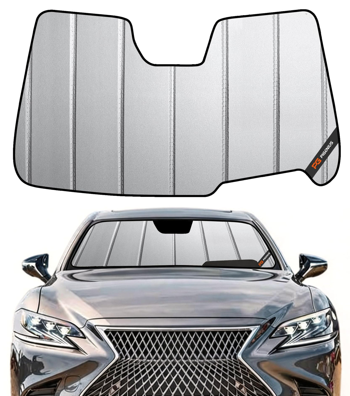 Pigenius Windshield Sunshade for Lexus IS200t/IS250/IS300/IS350/IS F 2014-2020 Front Window Sun Shade - AstraGuard
