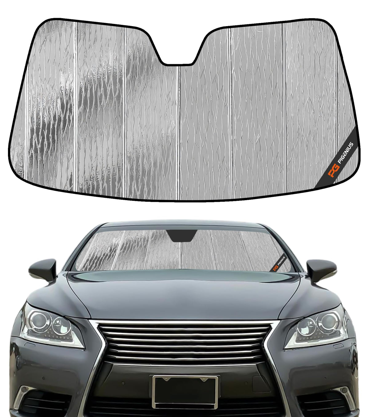 Pigenius Windshield Sunshade for Lexus IS200t/IS250/IS300/IS350/IS F 2014-2020 Front Window Sun Shade - AstraGuard
