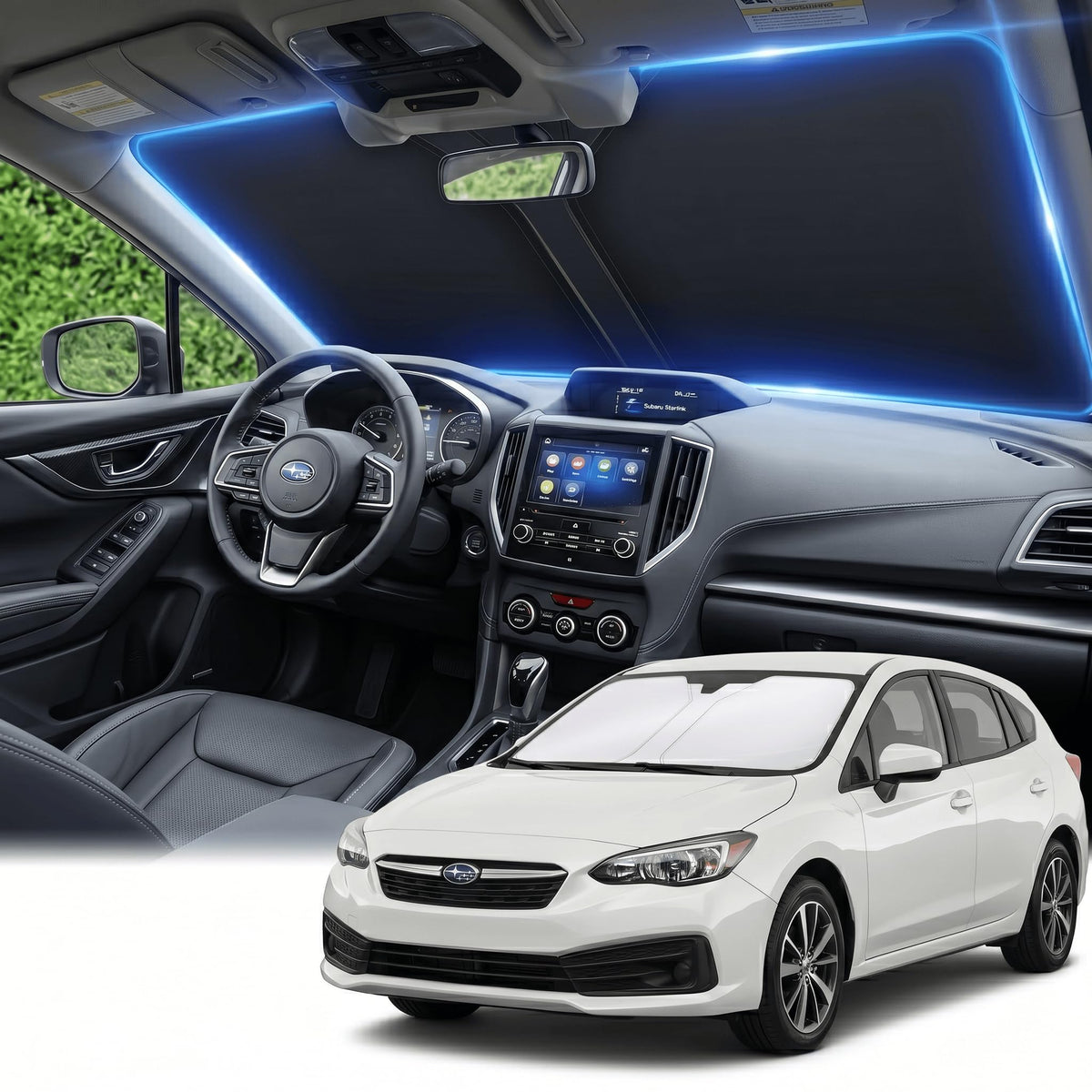 for Honda Accord 2018-2022 Windshield Sun Shade Front Window Shade Custom Fit Accord Accessories Sun Visor Foldable Shade Blocks UV Rays Summer Must Have Car Accessories