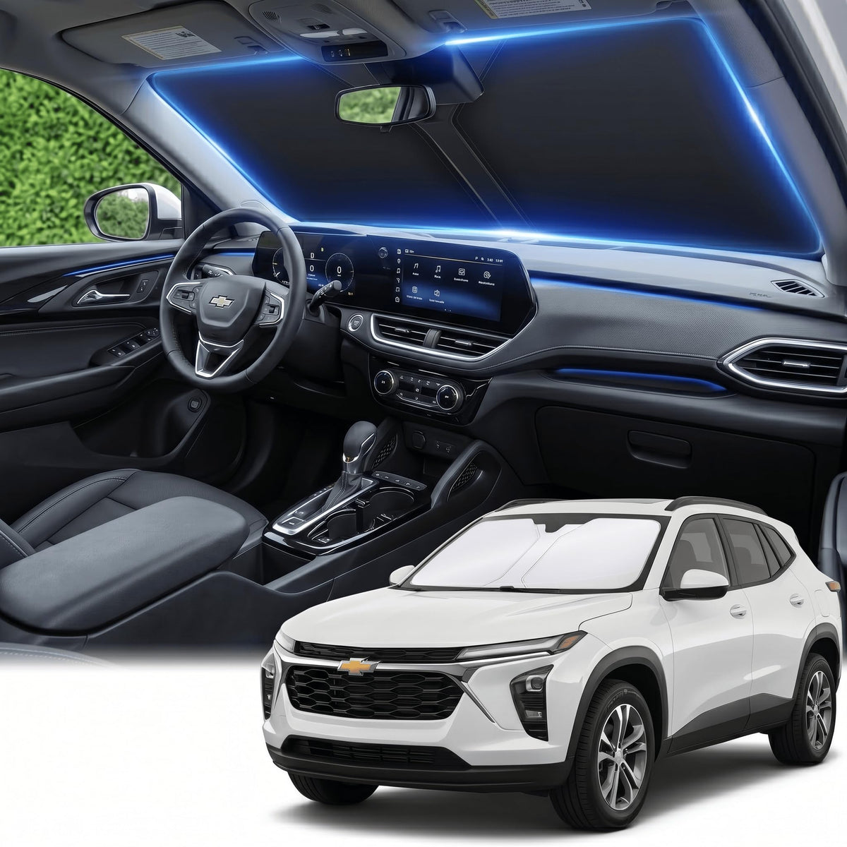 for Honda Accord 2018-2022 Windshield Sun Shade Front Window Shade Custom Fit Accord Accessories Sun Visor Foldable Shade Blocks UV Rays Summer Must Have Car Accessories