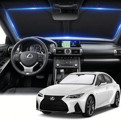 for Honda Accord 2018-2022 Windshield Sun Shade Front Window Shade Custom Fit Accord Accessories Sun Visor Foldable Shade Blocks UV Rays Summer Must Have Car Accessories