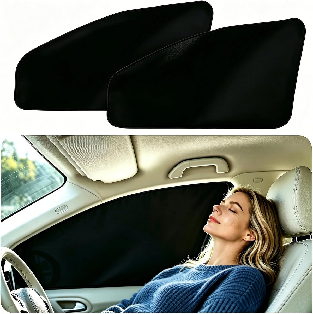 ZATOOTO Car Side Window Sun Shades, Magnetic Privacy Shades Curtain