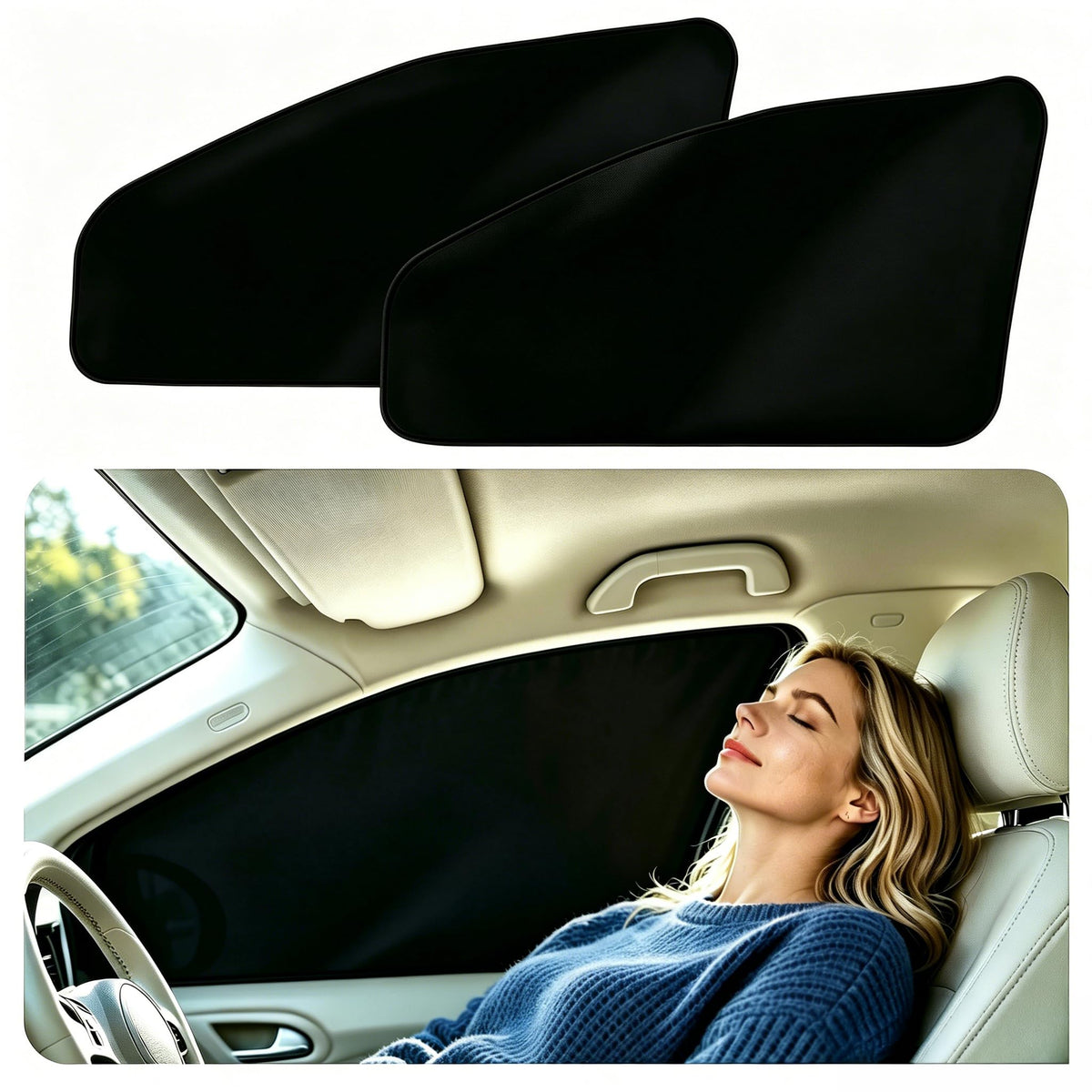 ZATOOTO Car Side Window Sun Shades, Magnetic Privacy Shades Curtain