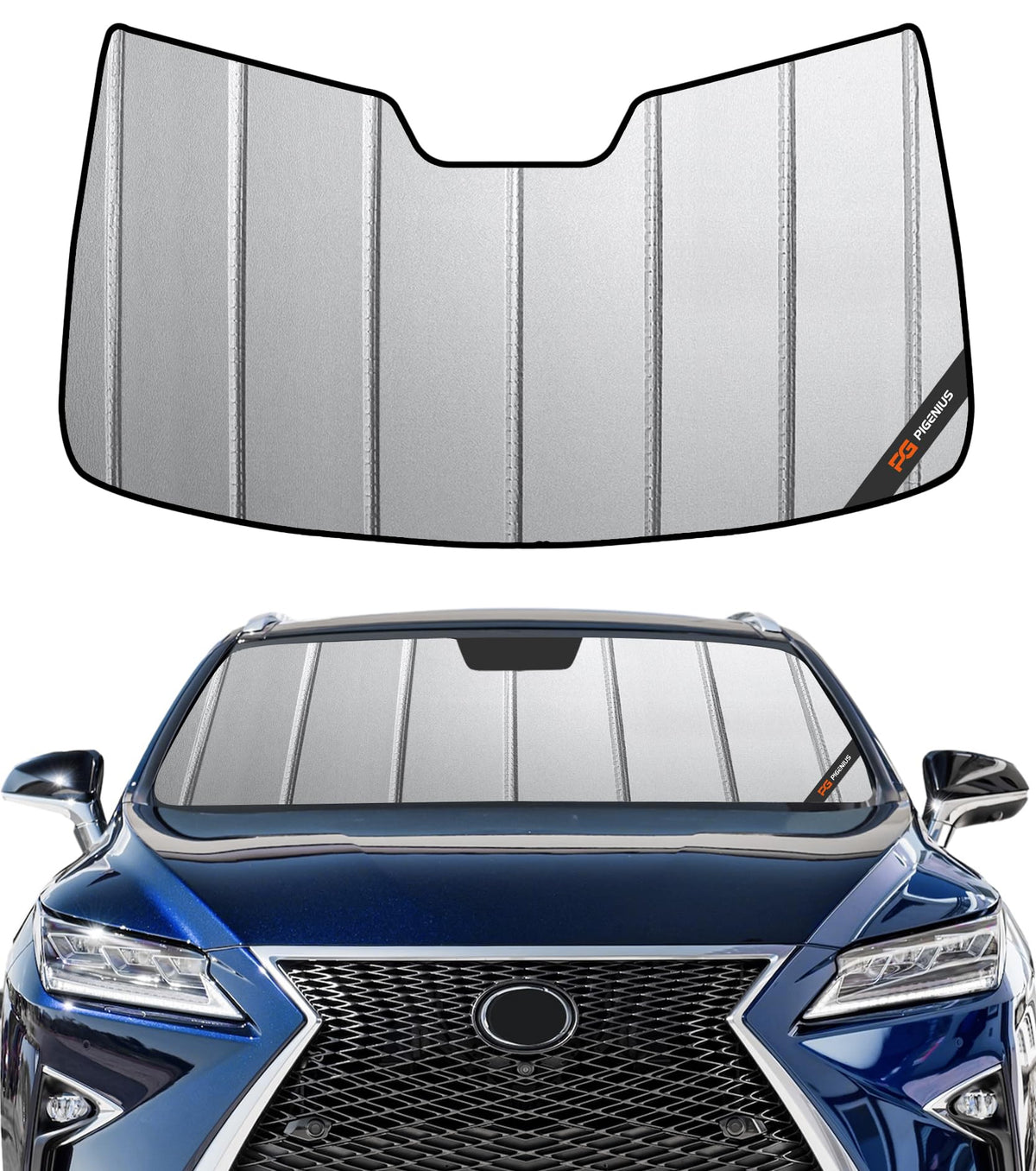 Pigenius Windshield Sunshade for Lexus IS200t/IS250/IS300/IS350/IS F 2014-2020 Front Window Sun Shade - AstraGuard
