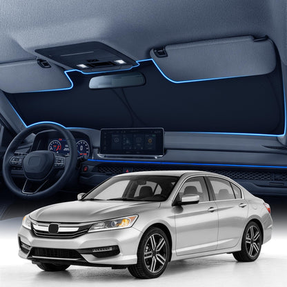 Zanch Custom Windshield Sun Shade for Nissan Altima 2019-2026, 7-Layer UV & Heat Block, 3D Laser Scanned, Interior Protection, Keep Car Cooler, Foldable Car Accessories