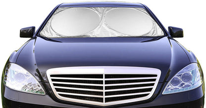 Extra Jumbo Car Windshield Sunshade (70.9" x 39.4"), Fits Extra Large Windshields in Minivans, Cars, Trucks