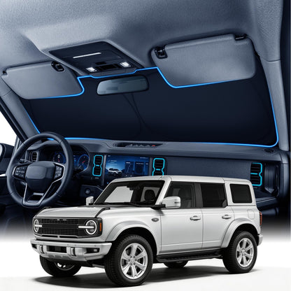 Zanch Custom Windshield Sun Shade for Nissan Altima 2019-2026, 7-Layer UV & Heat Block, 3D Laser Scanned, Interior Protection, Keep Car Cooler, Foldable Car Accessories