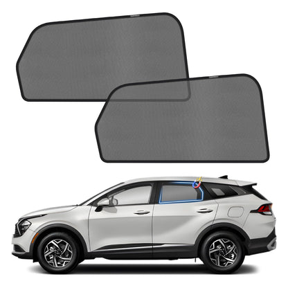 KUST Car Window Shades for 2021-2024 Subaru Outback Accessories, Breathable Mesh Magnetic Window Covers, Rear Back Side Window Sun Shades UV Block Privacy Protection for Baby Camping Napping 2PCS