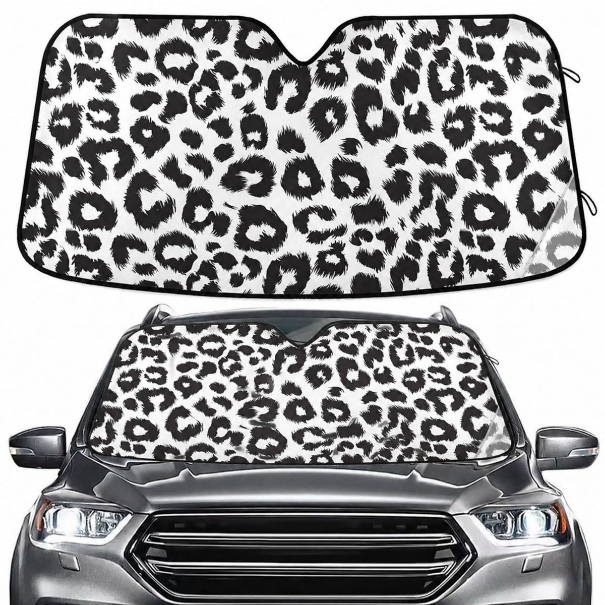 Sea Turtle Teal Windshield Sun Shade for Car Auto SUV Truck Foldable Front Window Sunshade Sun Visor Protector Block UV Rays Reflect Heat, 55" x 28"