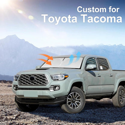 for Toyota Tacoma 2016-2024 2025 2026 Sun Shade Sunshade Windshield Cover