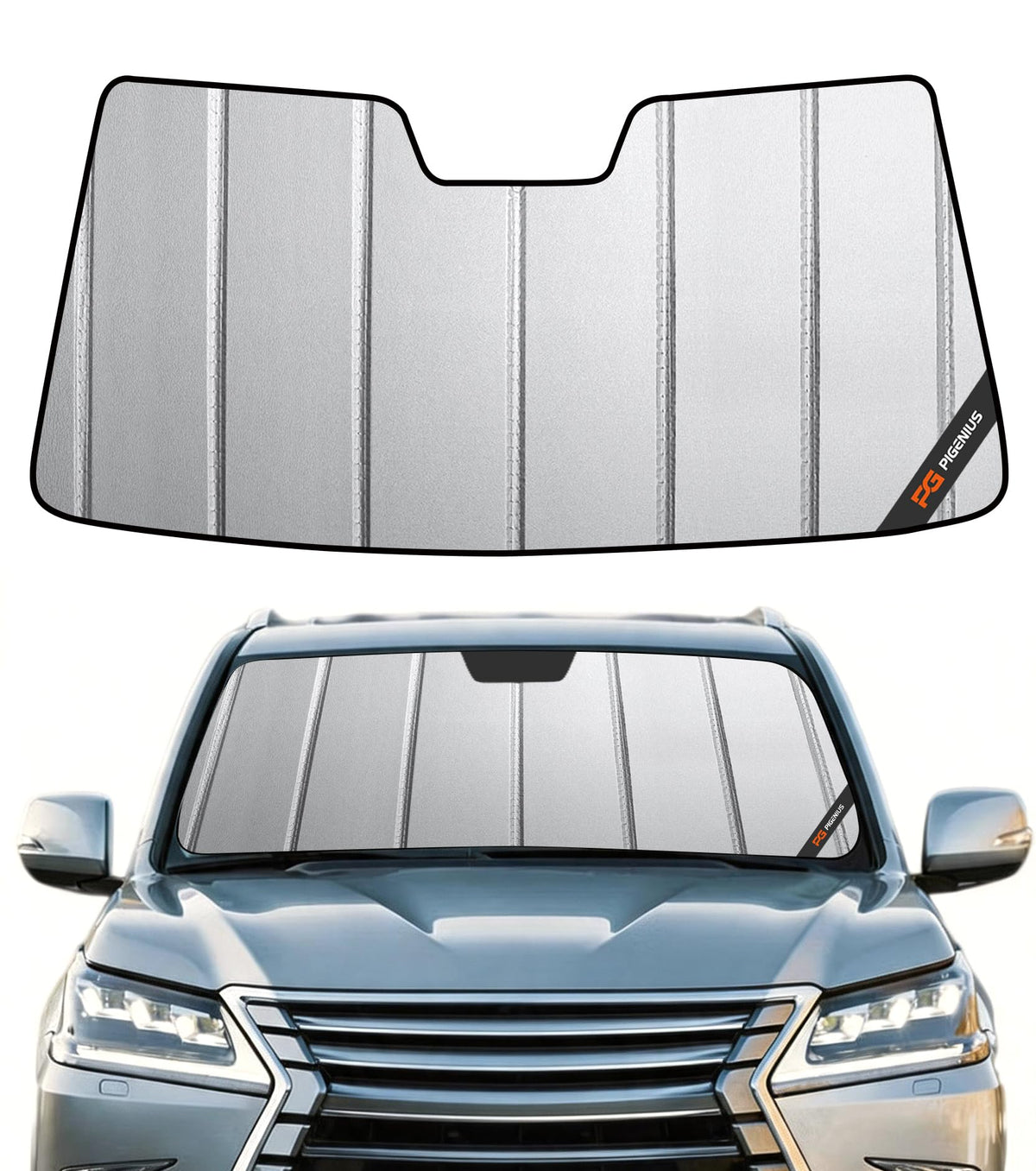 Pigenius Windshield Sunshade for Lexus IS200t/IS250/IS300/IS350/IS F 2014-2020 Front Window Sun Shade - AstraGuard