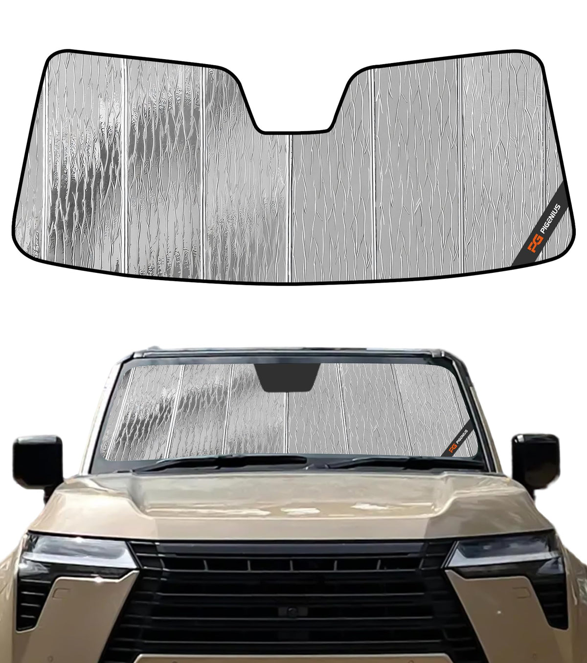 Pigenius Windshield Sunshade for Lexus IS200t/IS250/IS300/IS350/IS F 2014-2020 Front Window Sun Shade - AstraGuard