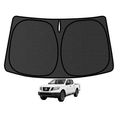 Murano Windshield Sun Shade for Murano 2015-2024 Blocks UV Rays Accessories,1:1 Custom Foldable Thickened Wear-Resistant Front Window Sunshade Visor,Keeps Your Car Cooler