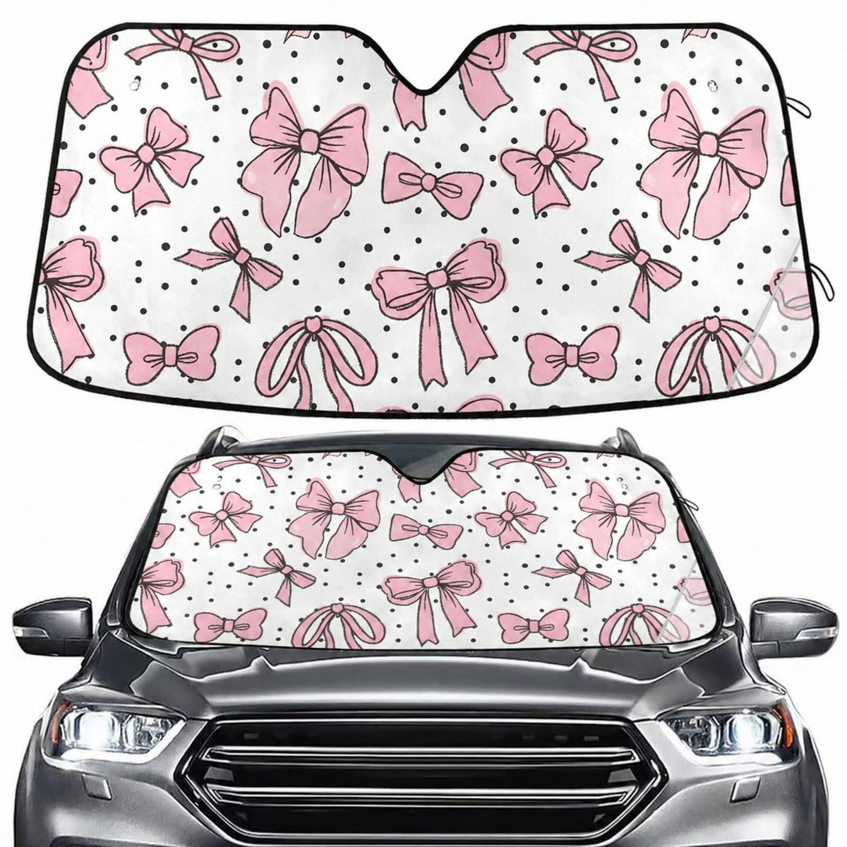 Sea Turtle Teal Windshield Sun Shade for Car Auto SUV Truck Foldable Front Window Sunshade Sun Visor Protector Block UV Rays Reflect Heat, 55" x 28"