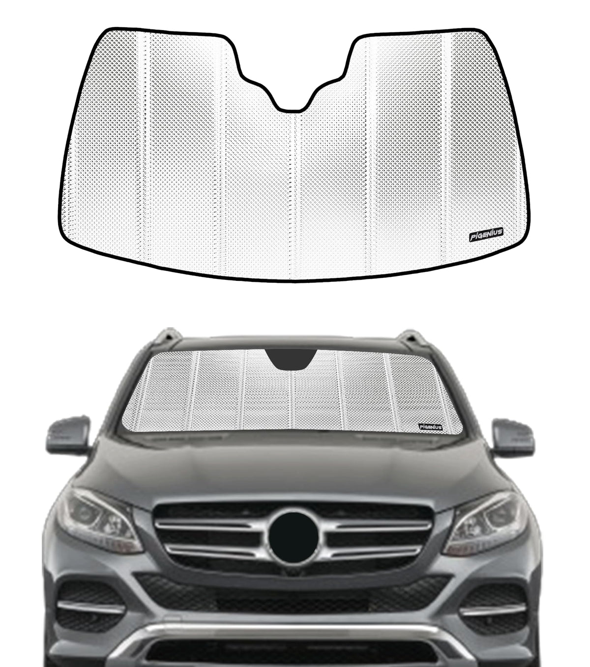 Pigenius Windshield Sunshade for Mercedes-Benz GLE/GLS SUV 2020-2026 Front Window Shade - AstraGuard