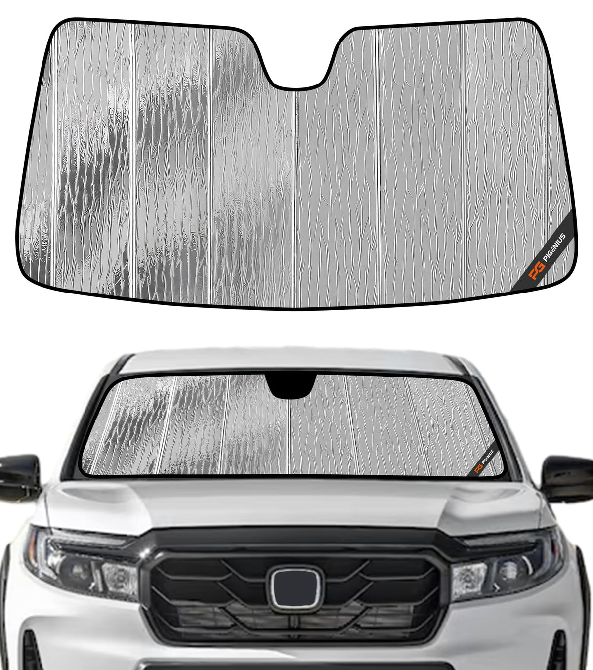 Pigenius Windshield Sunshade for Honda Pilot 2023-2026 Front Window Sun Shade - AstraGuard