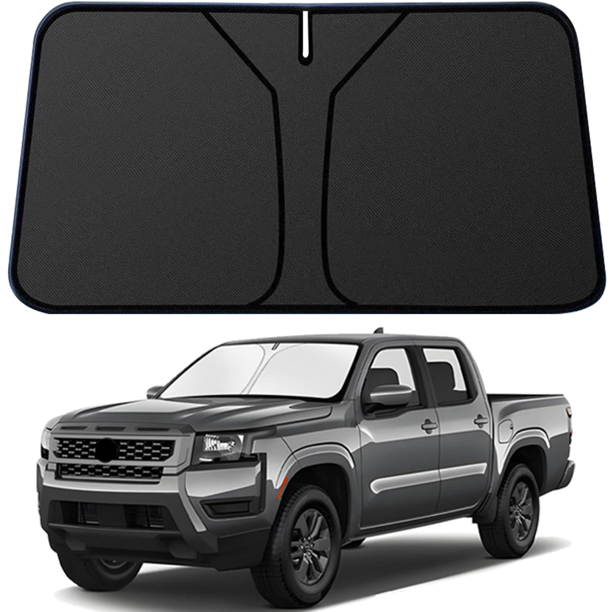 Murano Windshield Sun Shade for Murano 2015-2024 Blocks UV Rays Accessories,1:1 Custom Foldable Thickened Wear-Resistant Front Window Sunshade Visor,Keeps Your Car Cooler