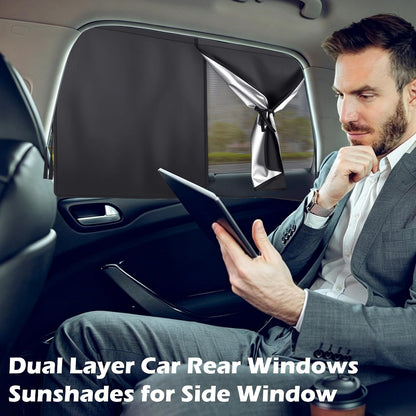 2 Pack Car Window Shades for Side Window with Strong Magnets