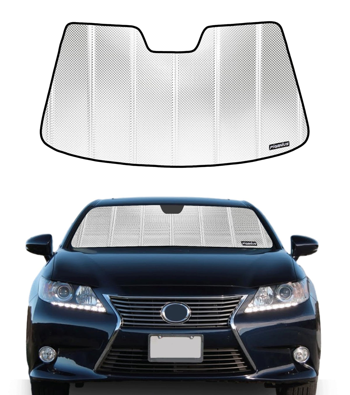 Pigenius Windshield Sunshade for Lexus IS200t/IS250/IS300/IS350/IS F 2014-2020 Front Window Sun Shade - AstraGuard