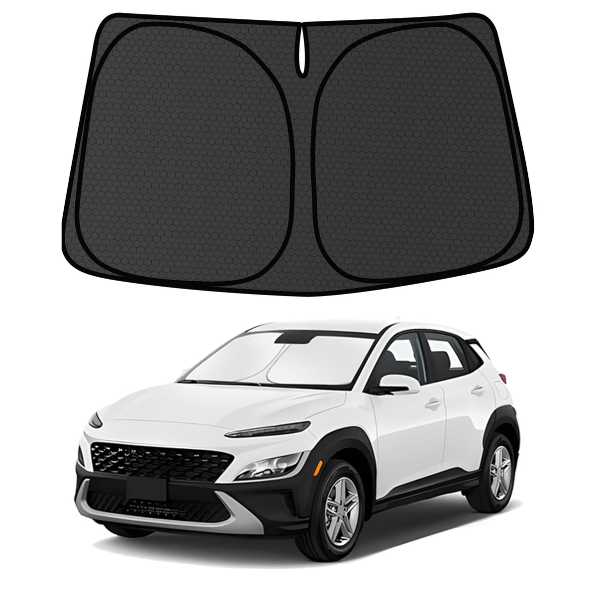 Murano Windshield Sun Shade for Murano 2015-2024 Blocks UV Rays Accessories,1:1 Custom Foldable Thickened Wear-Resistant Front Window Sunshade Visor,Keeps Your Car Cooler
