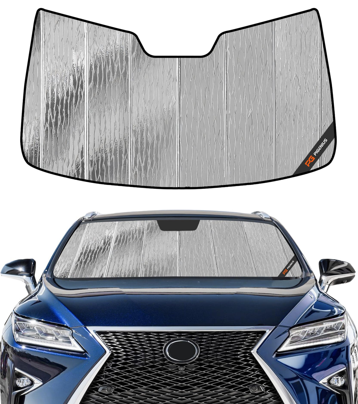 Pigenius Windshield Sunshade for Lexus IS200t/IS250/IS300/IS350/IS F 2014-2020 Front Window Sun Shade - AstraGuard