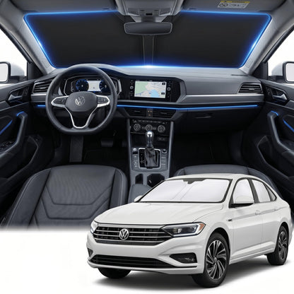 for Honda Accord 2018-2022 Windshield Sun Shade Front Window Shade Custom Fit Accord Accessories Sun Visor Foldable Shade Blocks UV Rays Summer Must Have Car Accessories