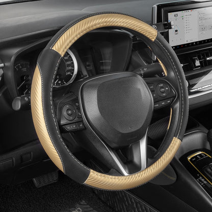 SEG Direct Car Steering Wheel Cover for Prius Civic Model 3 / Y 14"-14.25"