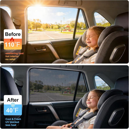 XCBTY 11-23 4Runner Window Shade for Rear Seat Windows, 2-Pack Magnetic