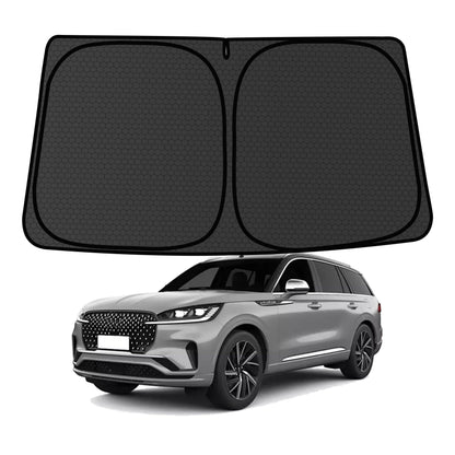 Murano Windshield Sun Shade for Murano 2015-2024 Blocks UV Rays Accessories,1:1 Custom Foldable Thickened Wear-Resistant Front Window Sunshade Visor,Keeps Your Car Cooler