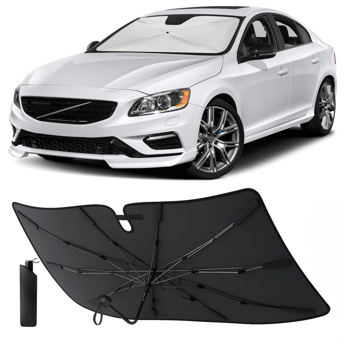 Econour Windshields Sun Shade for Car, Foldable Car Sunshade & Window Tint