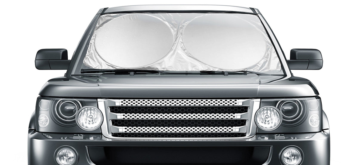 Extra Jumbo Car Windshield Sunshade (70.9" x 39.4"), Fits Extra Large Windshields in Minivans, Cars, Trucks