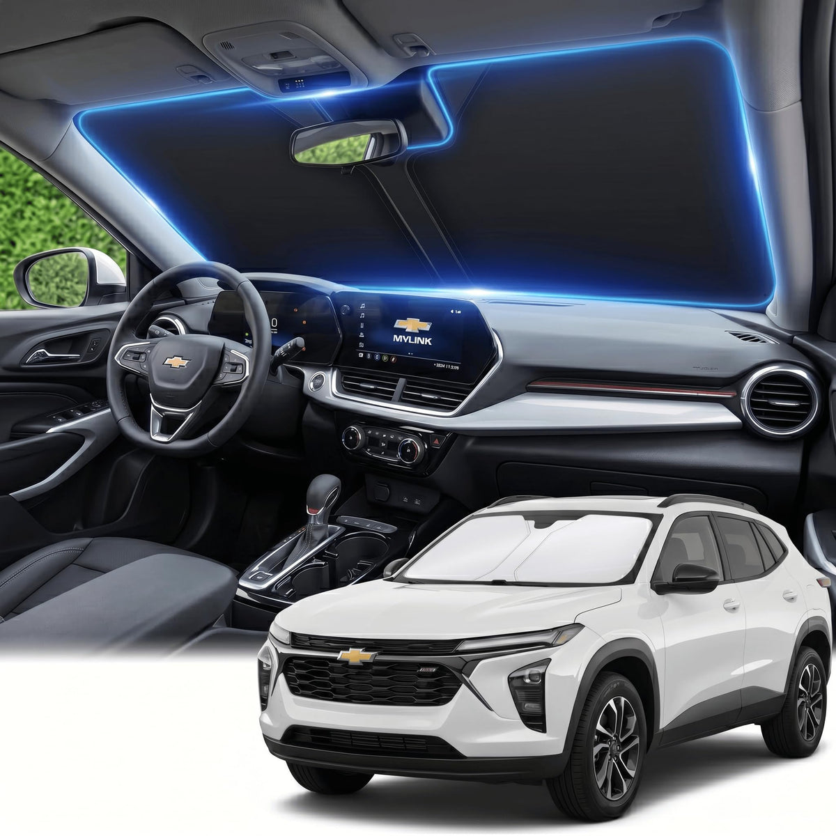 for Honda Accord 2018-2022 Windshield Sun Shade Front Window Shade Custom Fit Accord Accessories Sun Visor Foldable Shade Blocks UV Rays Summer Must Have Car Accessories