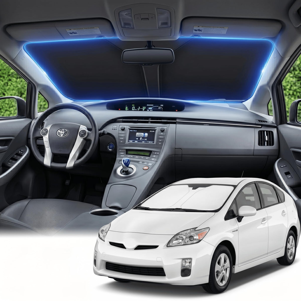 for Honda Accord 2018-2022 Windshield Sun Shade Front Window Shade Custom Fit Accord Accessories Sun Visor Foldable Shade Blocks UV Rays Summer Must Have Car Accessories