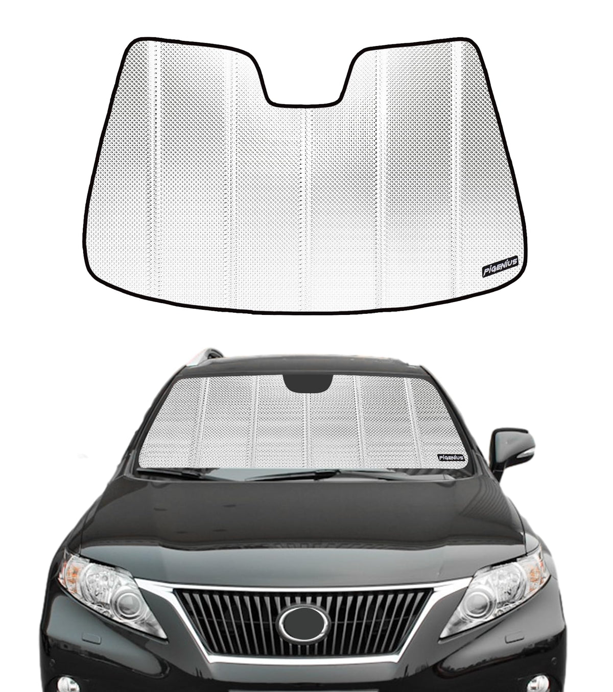 Pigenius Windshield Sunshade for Lexus IS200t/IS250/IS300/IS350/IS F 2014-2020 Front Window Sun Shade - AstraGuard