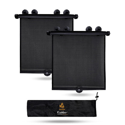 EcoNour Car Window Shades for Baby (2 Pack) Side Sunshade, Sun Visor