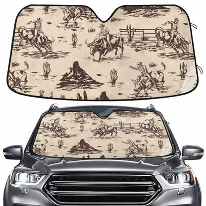 Sea Turtle Teal Windshield Sun Shade for Car Auto SUV Truck Foldable Front Window Sunshade Sun Visor Protector Block UV Rays Reflect Heat, 55" x 28"