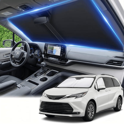 for Honda Accord 2018-2022 Windshield Sun Shade Front Window Shade Custom Fit Accord Accessories Sun Visor Foldable Shade Blocks UV Rays Summer Must Have Car Accessories