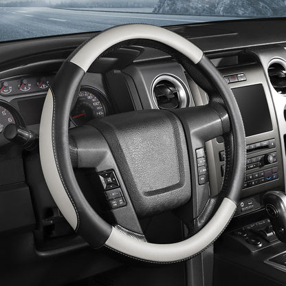 SEG Direct Steering Wheel Cover 15.5-16 inch Heavy-Duty, Black