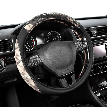 Mossy Oak Full Camo Steering Wheel Cover - Made from Premium Cotton Twill, Universal Fit for 14 1/2 to 15 inches - Official Licensed Product