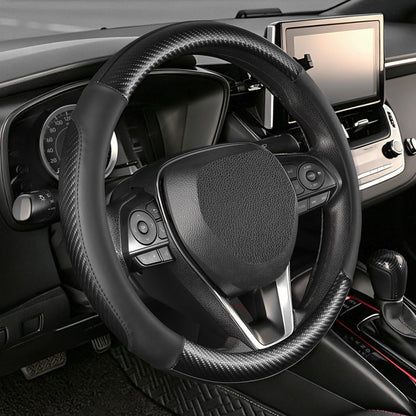 SEG Direct Car Steering Wheel Cover for Prius Civic Model 3 / Y 14"-14.25"