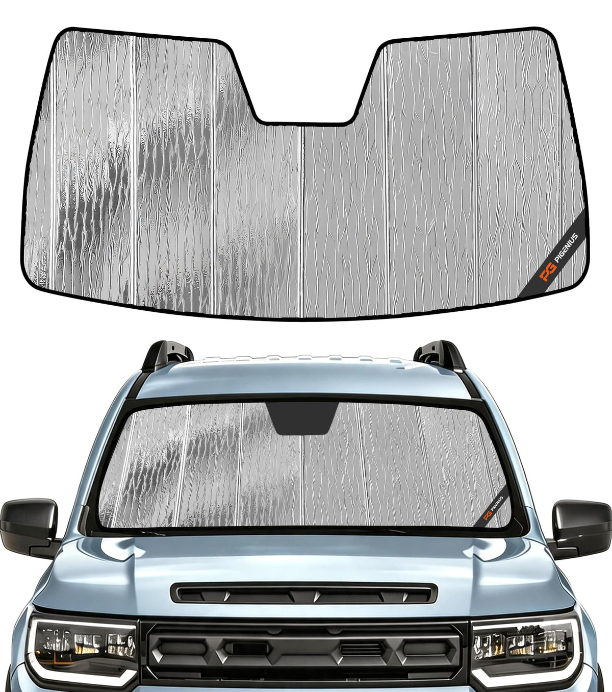 Pigenius Windshield Sunshade for Honda Pilot 2023-2026 Front Window Sun Shade - AstraGuard
