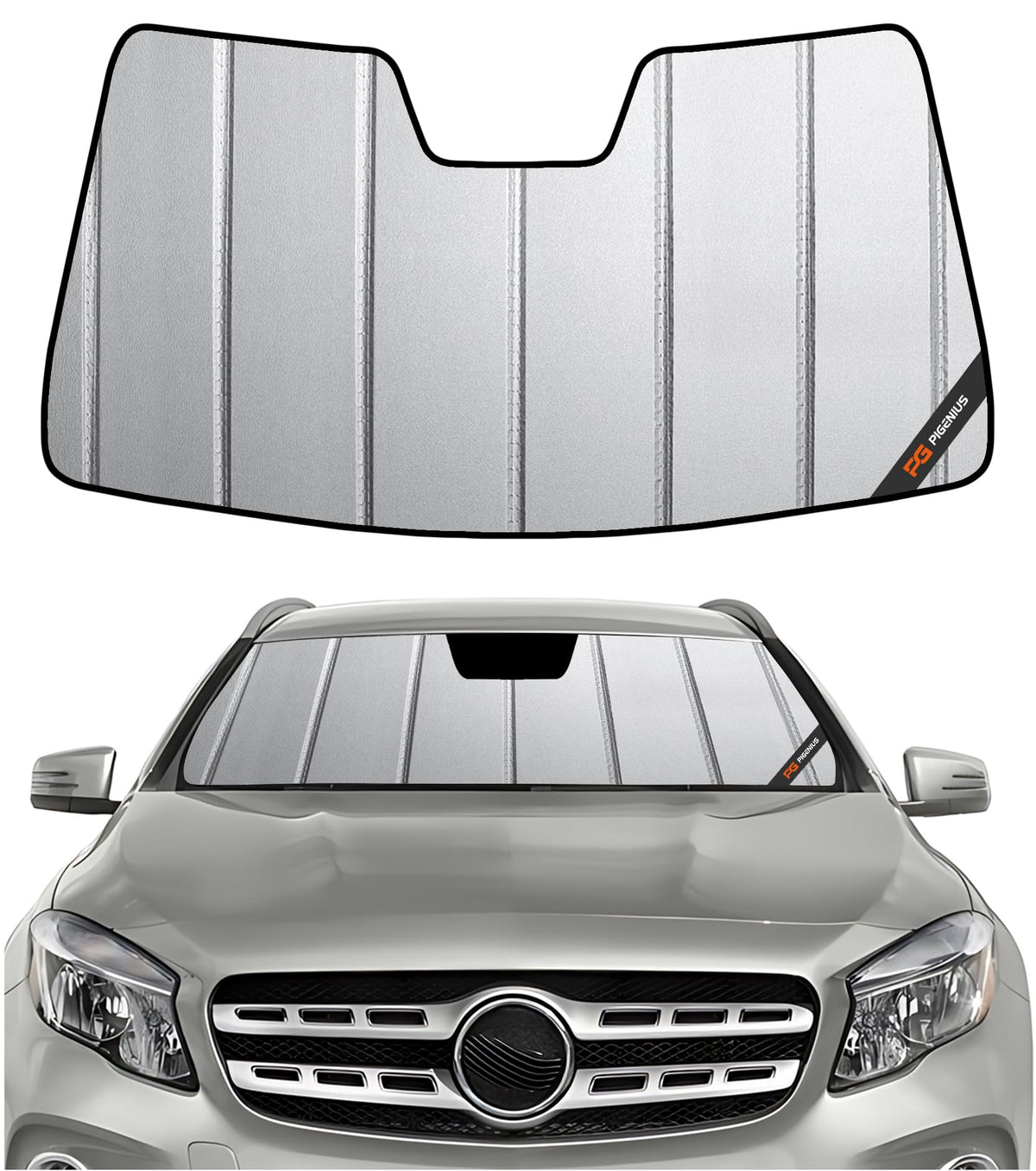 Pigenius Windshield Sunshade for Mercedes-Benz GLE/GLS SUV 2020-2026 Front Window Shade - AstraGuard