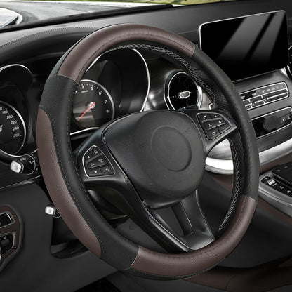 SEG Direct Car Steering Wheel Cover for Prius Civic Model 3 / Y 14"-14.25"