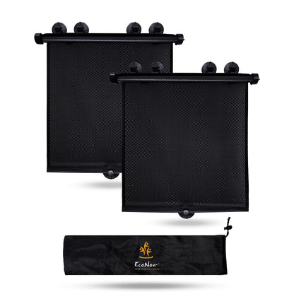 EcoNour Car Window Shades for Baby (2 Pack) Side Sunshade, Sun Visor