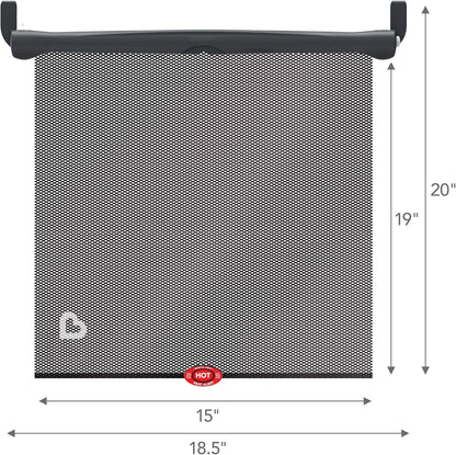 Munchkin Brica Sun Safety Car Window Shade for Baby, 2 Pack, Black