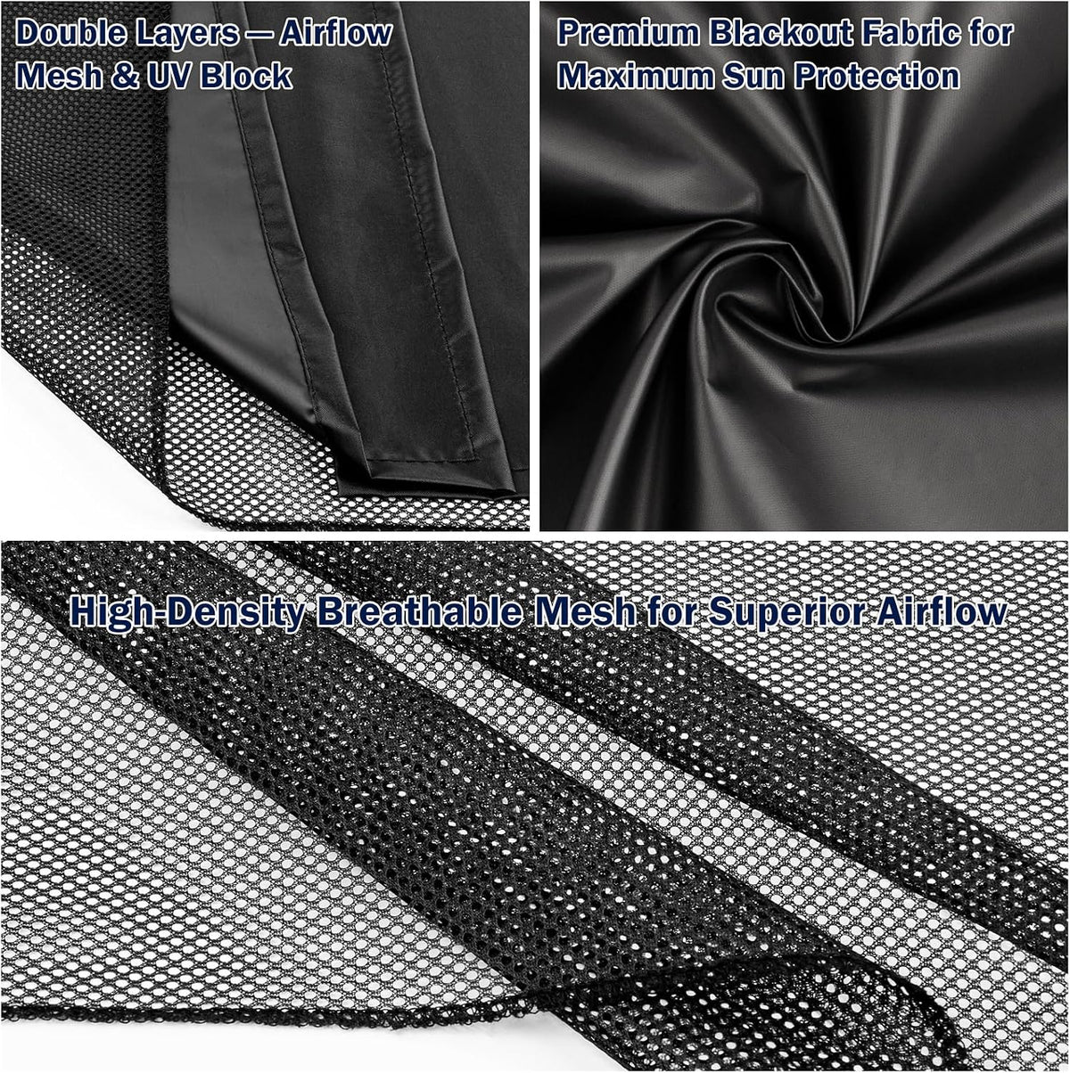 Car Window Shades, Side Window Sun Shades Blocks Heat and UV Rays Glare, Magnetic Car Privacy Safe Curtains for Back Windows, Camping Accessories for Baby