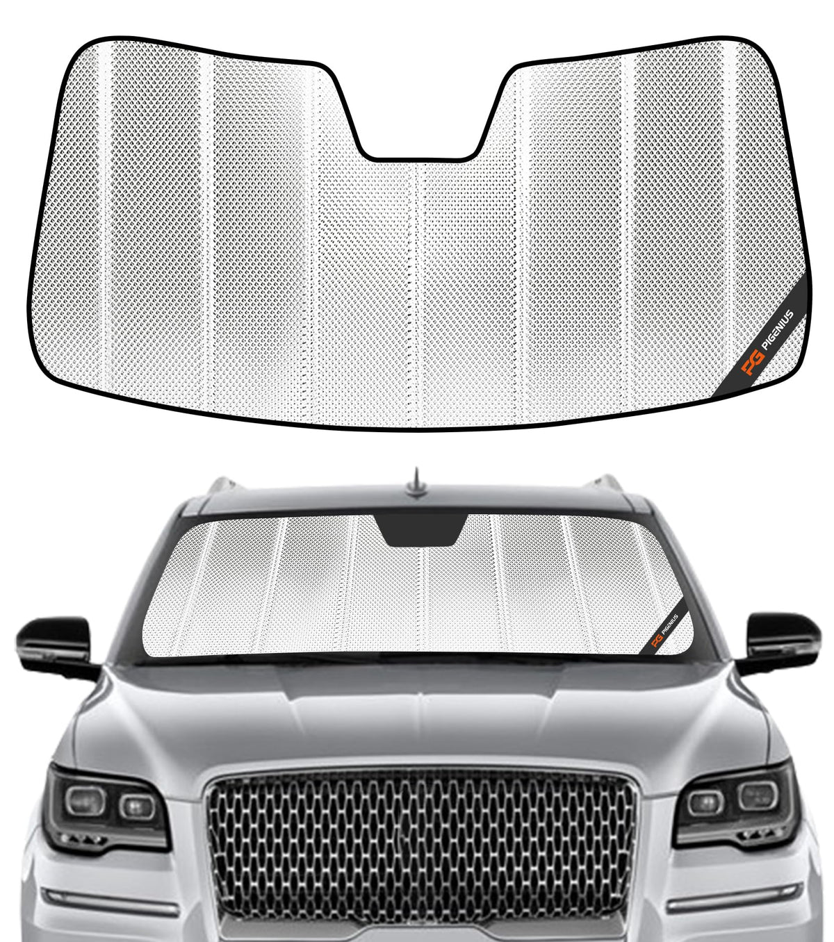 Pigenius Windshield Sun Shade for Ford Expedition 2007-2017, for Lincoln Navigator 2007-2017 - AstraGuard