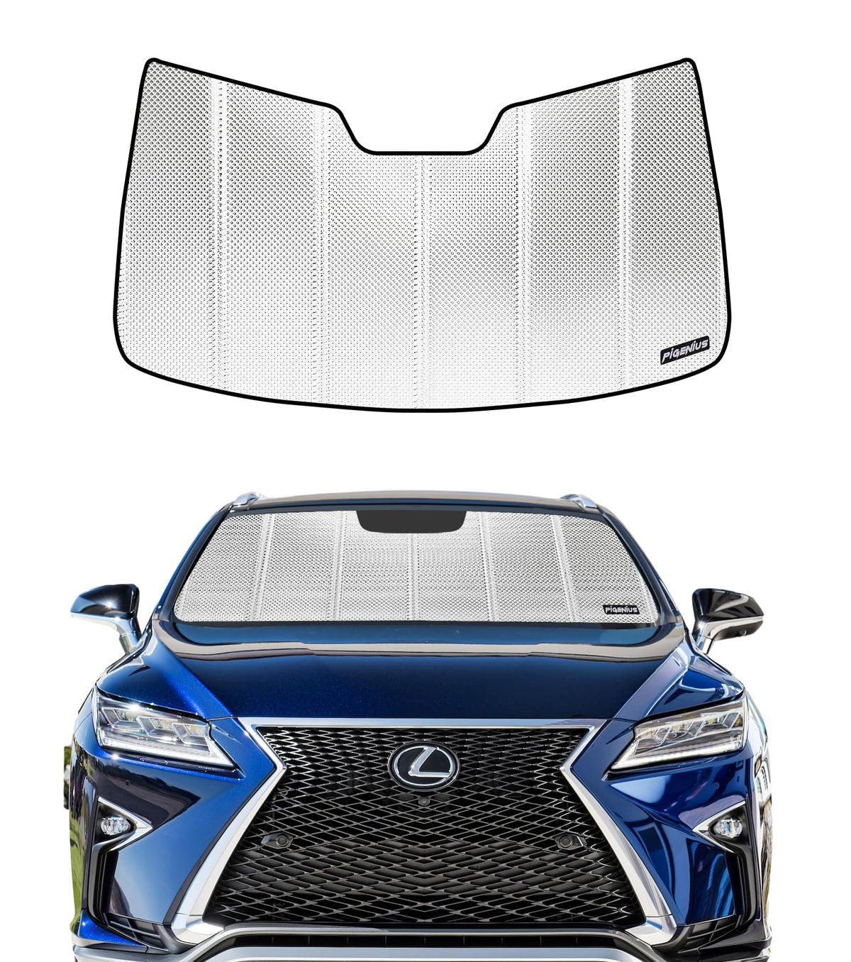 Pigenius Windshield Sunshade for Lexus IS200t/IS250/IS300/IS350/IS F 2014-2020 Front Window Sun Shade - AstraGuard