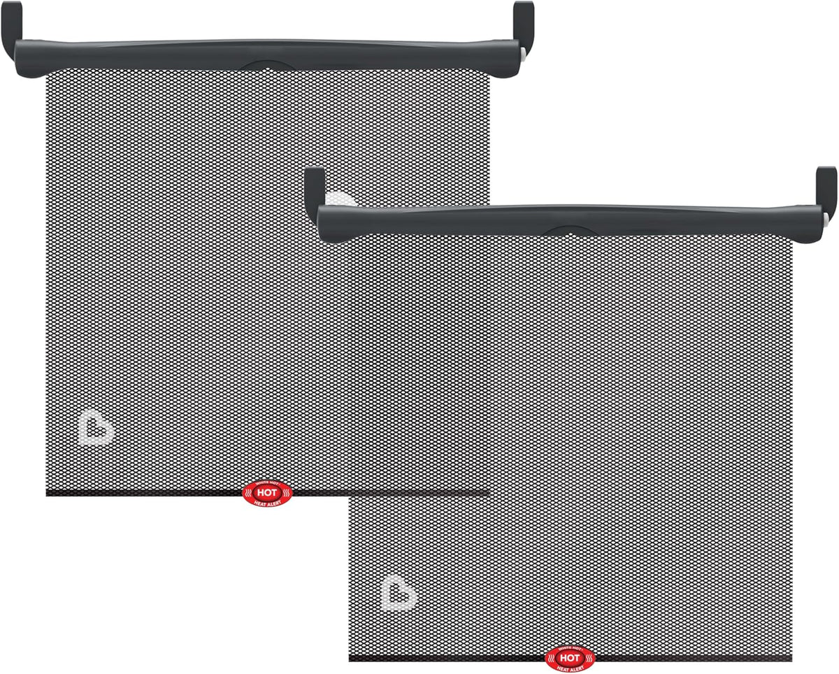 Munchkin Brica Sun Safety Car Window Shade for Baby, 2 Pack, Black