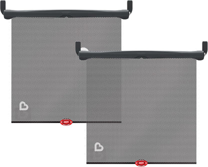 Munchkin Brica Sun Safety Car Window Shade for Baby, 2 Pack, Black